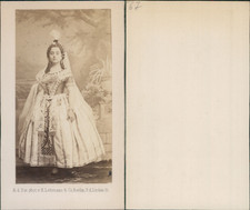Lehmann, Berlin, Pauline Lucca, soprano Vintage CDV albumen carte de visite.Pa