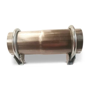 EXHAUST REDUCER PIPE 1 5/8" Aluminised Steel -Outlet variations clamps included - Picture 1 of 1