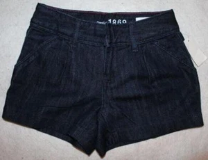 NWT Gap Kids Girl's Dark Rinse Dressy Denim Jean Shorts Sz 7 - Picture 1 of 1