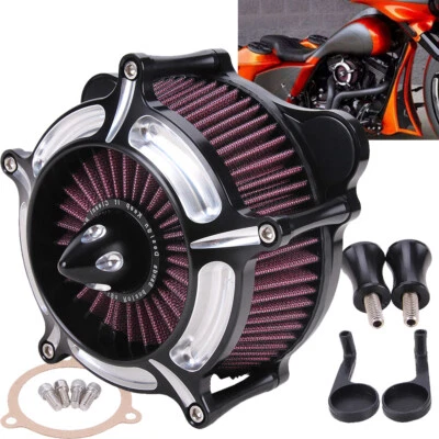 Air Cleaner Intake Turbine Filter For Harley Touring Trike Road King 2008-2016 - Image 1 of 4