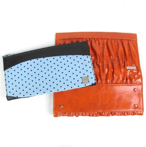 Miche Classic Shells Set of 2 Wraps Covers Orange SHEILA Blue Polka Dot BROOKLYN - Picture 1 of 5