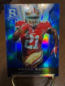 2013 Panini Spectra FRANK GORE "Blue Prizm" San Fancisco 49ers #85 78/99 Rare SP - Picture 1 of 2