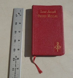Saint Joseph POCKET MISSAL 1961 Leatherbound Cover - Bild 1 von 16