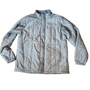 Exofficio Men’s Packable Down Jacket Size L Gray Zip Up Thinsulate Platinum - Picture 1 of 6