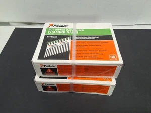 4000x Paslode 2-3/8" x .113" 30º Hot Dip Galvanized Smooth Shank Framing Nails - Picture 1 of 5