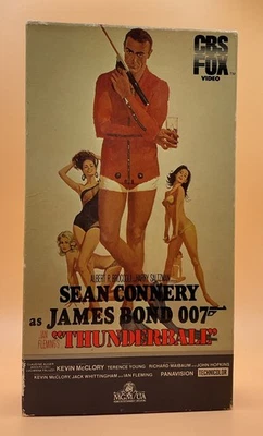 Thunderball VHS 1965, 1984 CBS FOX Tan Gate Sean Connery 007 *Buy 2 Get 1 Free* - Image 1 of 4