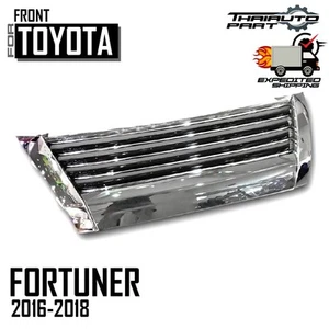 Front Grille Chrome LEXUS Style For Toyota Fortuner SW4 SUV 2015 2016 2017 2018 - Picture 1 of 7