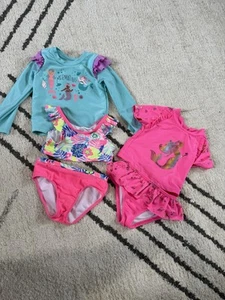 5 Pieces 3t Swim Wear Girls - Picture 1 of 7