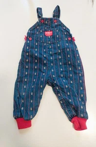 Mono bebé Oshkosh B'Gosh vintage oso de peluche a rayas 24 meses EE. UU. - Imagen 1 de 4
