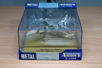 Коллекция Armour 1:100 модель F16 Falcon морской пехоты США «Top Gun Aggressor» искусство 5176 - Изображение 1 из 4