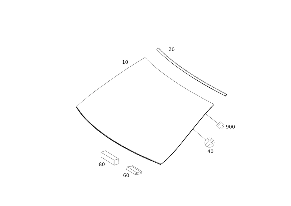 Оригинальная уплотнительная рама Mercedes-Benz 204-671-06-20 - Изображение 1 из 1