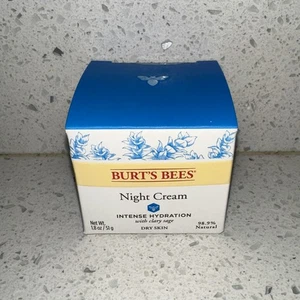 Burt's Bees Intense Hydration NIGHT CREAM with Clary Sage Dry Skin Natural 1.8oz - Picture 1 of 1