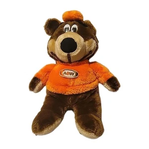 Peluche orso birra radice A&W animale 16” lungo seduto 13 in alto  - Foto 1 di 7