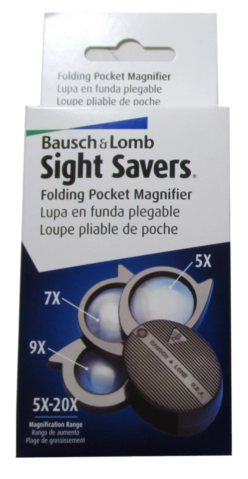 Bausch + Lomb 5x до 20X сайт Savers складной карман лупа - Изображение 1 из 1