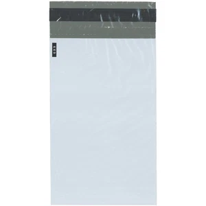 Bolso Plymor Poly Mailer Blanco/Gris con Tira de Desgarro, 6" x 9" (Estuche de 1000) - Imagen 1 de 1