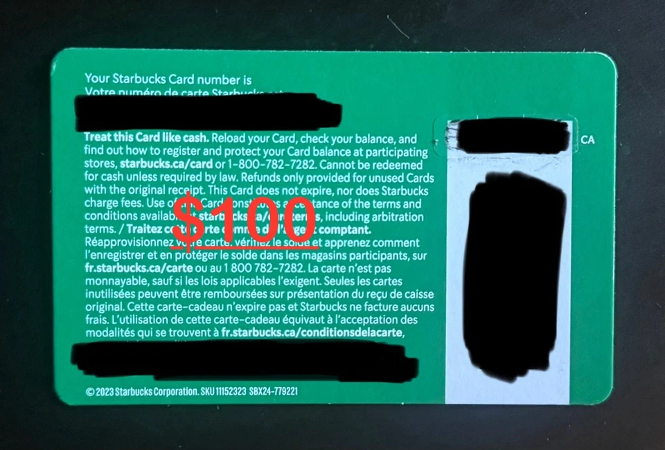 $100 Starbucks Gift Card - Image 1 of 1