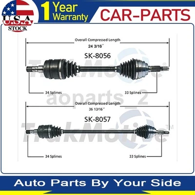 2 ejes delanteros TrakMotive CV eje articulado para Chevrolet Optra 2007 2006 2005 2004 Foto 1 de 3