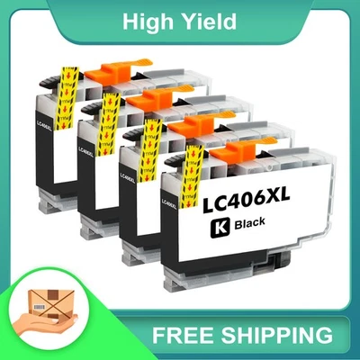 LC406 BK Ink Cartridges for Brother MFC-J4335DW MFC-J6555DW MFC-J5955DW J6955DW - Image 1 of 3