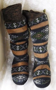 Botas para mujer The Original Muk Luks talla S (5-6) marrón negro suéter top - Imagen 1 de 11