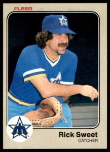 1983 Fleer - #487 Rick Sweet Seattle Mariners Baseball Card - Picture 1 of 2