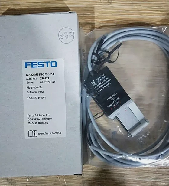 1Pcs New MHA2-MS1H-3/2G-2-K 196121 Solenoid Valve MHA2MS1H3/2G2K - Image 1 of 2