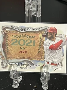 BRYCE HARPER--2022 TOPPS ALLEN & GINTER---BANNER SEASON---PHILLIES-FREE SHIPPING - Picture 1 of 2
