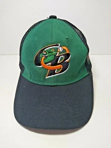 Green Bay Bullfrogs Men's Mesh Baseball Hat Green & Black w/Adjustable Size Cap - Picture 1 of 12