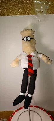 MUÑECA DILBERT de colección años 90 tela peluche tira cómica sin etiqueta Foto 1 de 4