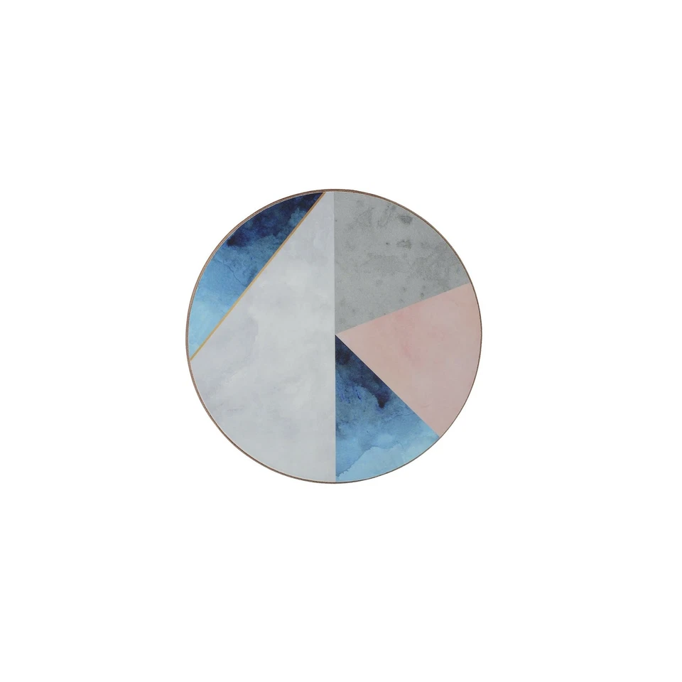 KitchenCraft Creative Tops Paleta Geométrica Redonda Posavasos Premium - Paquete de 4 Foto 1 de 1