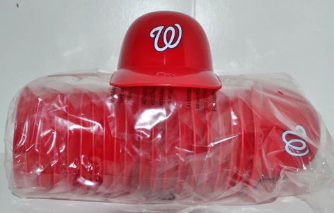 Lot of (20) WASHINGTON NATIONALS Ice Cream SUNDAE HELMETS New Baseball Mini Bowl Cover