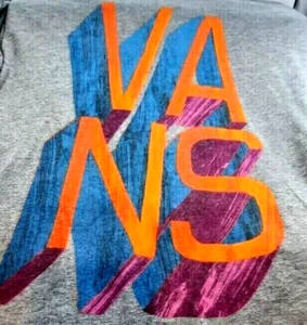 VANS T-Shirt - Herren Gr. L - längere Länge buntes Logo/Grafik - Bild 1 von 4