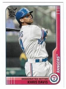 2021 Topps Big League #141 Khris Davis Texas Rangers - Picture 1 of 2