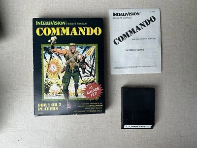 1986 Commando Intellivision Video Game Complete w/ Box Manual & Cartridge - Image 1 of 4