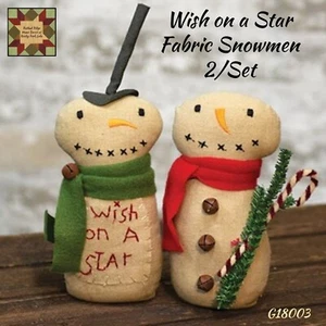 Wish Upon A Star 2 Set Snowmen - Picture 1 of 2