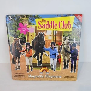 The Saddle Club Magnetic Playscene Magnet Book 2003 Magnetix Vintage  - Picture 1 of 10