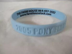 Pulsera de goma de silicona talla adulta azul claro talla adulta - Imagen 1 de 4