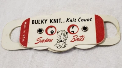 De colección Susan Bates BULKY KNIT COUNT Contador de Filas Noción de Tejer - Usado Foto 1 de 4