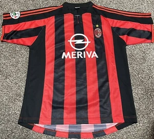 Peno-Xia Milan Meriva Soccer Jersey Large Sewn on Logo Lega Calcio - Picture 1 of 5