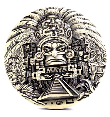 GUERRERO DIOS MAYA INCA AZTEC Colgante Plata de Ley 925 22" Collar Hombres Mujeres Foto 1 de 4