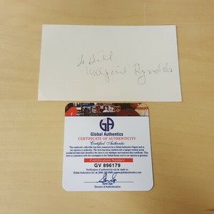 Marjorie Reynolds American TV Film Actress & Dancer Autographed Index Card COA