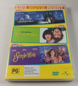 A Simple Wish Drop Dead Fred And Casper Kids Movie Night Dvd Australian Release - Picture 1 of 14