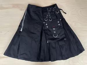 Falda Tripp NYC Kilt Hombre Talla Pequeña Daang Goodman Gótica Bondage Rave Como Nueva Y2K - Imagen 1 de 8