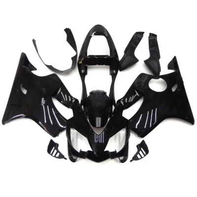 Gloss Black Fairing Kit for 2001 02 2003 Honda CBR600F4i ABS Injection Bodywork - Image 1 of 4