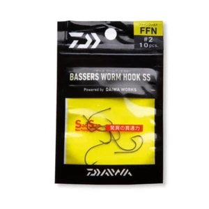 DAIWA Bassers Verme Hook Ffn Erl 2/10 Pezzo Finezza Gancio Dropshothaken - Imagen 1 de 2