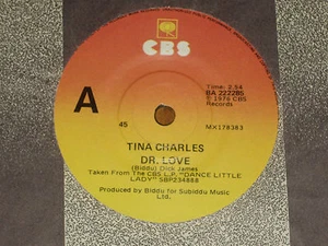 TINA CHARLES *RARE 7" 45 ' DR. LOVE ' 1976 VGC - Picture 1 of 1