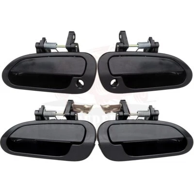 4 pcs Exterior Right & Left Black Door Handles For Honda Accord 1998-2002 - Imagem 1 de 4