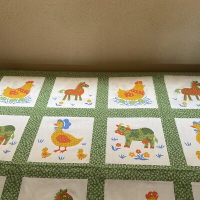 Tela Flor Animal Panel Tela Por Springs Mills 45”x 22”681 Foto 1 de 4