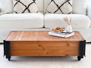 Couchtisch Mesa de Salón Mesa Sofá Madera Maciza Vintage Shabby Desván Retro M - Imagen 1 de 6