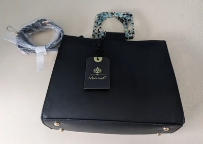 Bolso de Mano Moda Luxe Luna Negro 19832ML 11 x 9 x 4" Foto 1 de 4