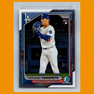 Yoshinobu Yamamoto Rookie #73 2024 Bowman Chrome Los Angeles Dodgers Baseball - Picture 1 of 3